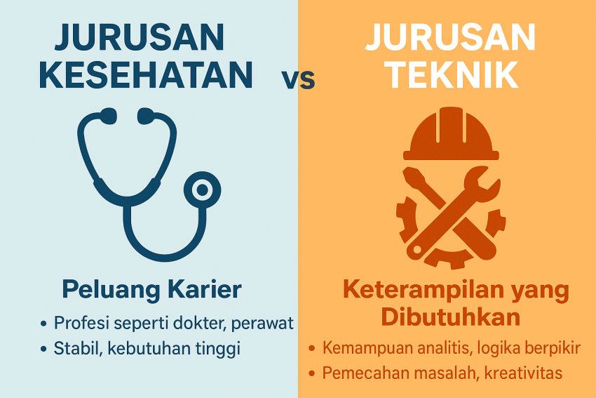 Jurusan Kesehatan vs Jurusan Teknik