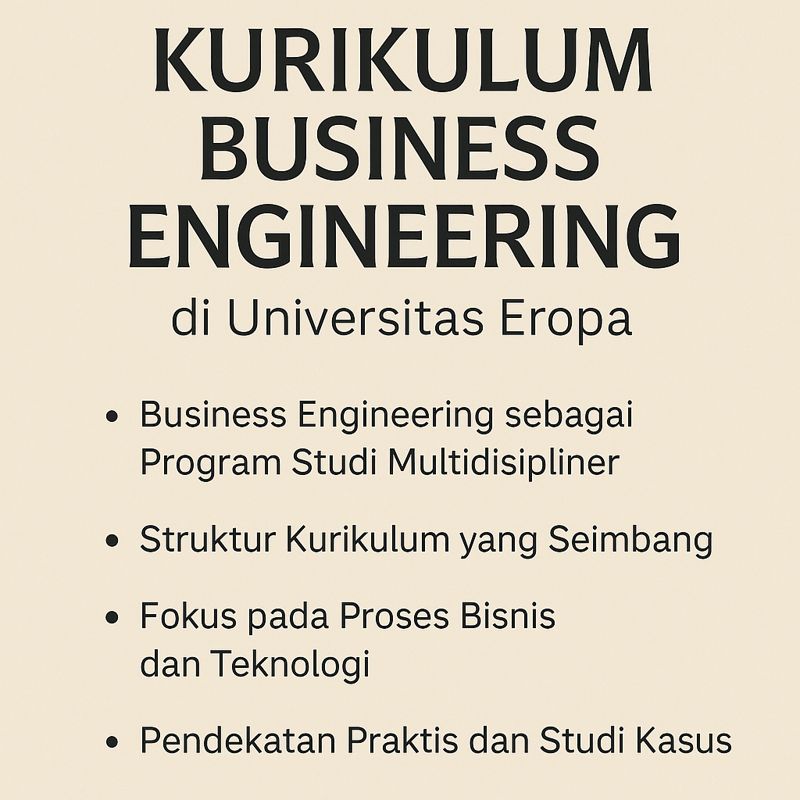 Kurikulum Business Engineering di Universitas Eropa